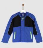 Yk Blue Colourblocked Jacket Boys