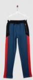 Yk Blue Solid Track Pants Boys