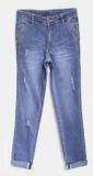 Yk Blue Washed Jeans Boys