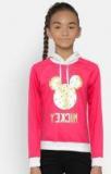 Yk Disney Pink & Grey Colourblocked Hooded Sweatshirt Girls