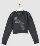 Yk Grey Embroidered Sweatshirt Girls