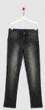 Yk Grey Regular Fit Mid Rise Clean Look Stretchable Jeans Boys