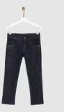 Yk Navy Blue Regular Fit Clean Look Jeans Boys