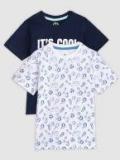 Yk Pack Of 2 Printed Round Neck T Shirt Boys