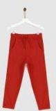 Yk Red Solid Joggers Boys