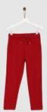 Yk Red Straight Fit Track Pant Boys