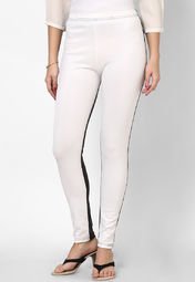 Youshine Printed White Legging Women