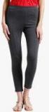 Zink London Grey Solid Leggings Women