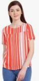 Zink London Red Striped Blouse Women