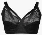 Zivame Black Self Design Support Bra Women