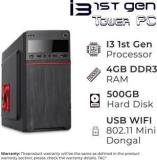 Brozzo I3 1st Gen 4 GB RAM/Onboard Graphics/500 GB Hard Disk/Windows 10 Pro 64 Bit /1.5 GB Graphics Memory Microtower