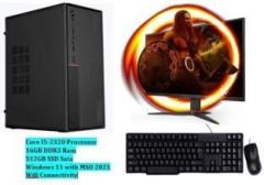 Fusionit PC Core i5 2320 Core i5 16 GB DDR4/512 GB SSD/Windows 11 Home/19 Inch Screen/i5 2320 16GB DDR3 512 19 inch with MS Office