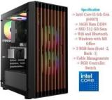 Fusionit PC Gaming GC4 Intel I5 16GB DDR4 512GB SSD WIfi Intel Core I5 6th Gen 16 GB RAM/Intel Graphics/512 GB SSD Capacity/Windows 11 Pro Gaming Tower With MS Office