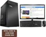 Loesis Desktop Pc Core I5 16 GB DDR4/256 GB SSD/Windows 11 Home/19 Inch Screen/Keyboard Mouse With MS Office