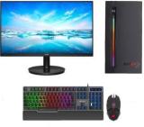 Nxtgn Core i5 Computer Set 16GB/512GB/4GB GPU/RGB Key&MOUSE/24 IPS Monitor/Win11 11400F Desktop PC 16 GB RAM/4GB Nvidia Graphics/500 GB SSD Capacity/Windows 11 Pro/4 GB Graphics Memory Workstation with MS Office