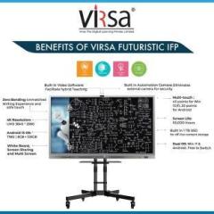 Virsa 75 Inch Interactive Flat Panel Multitouch Screen Display Core i5 11th Gen 8 GB DDR3/1 TB/128 GB SSD/Windows 10 Pro/8 GB/75 Inch Screen/VI7501 with MS Office