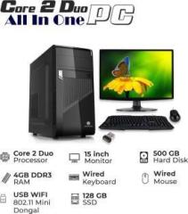 Zoonis DESKTOP C2D/R4GB/S128GB/H500GB/M 15/WIFI Core 2 Duo 4 GB DDR3/500 GB/128 GB SSD/Windows 7 Ultimate/15.6 Inch Screen/ALLINONE/MA09 C2D R4 S128 H500 M15 WIFI