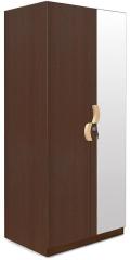 @home Aveeno 2 Door Big Wardrobe With Mirror with Walnut Finish