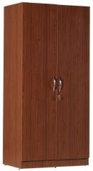 CasaCraft Rico Two Door Marine Plywood Wardrobe in Canadian Walnut with Ivory Internal Finish