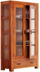 Woodsworth Salvador See through Glass Cabinet with Drawer