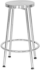 @Home Souron Bar Stool in Silver Finish