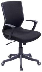 Stellar Office Chair in Black /Blue Fabric finish