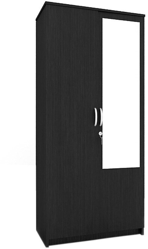 Housefull John Two Door Mirror Wardrobe in Wenge Finish