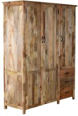 Woodsworth Pessoa Wardrobe in Natural Sheesham Finish