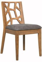 CasaCraft Manuel Dining Chair in Cocoa & Seal Colour