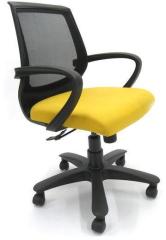 Chromecraft Patayya Ergonomic Chair in Black & Yellow Colour