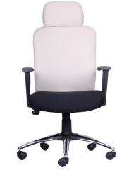 Durian Ergonomic Chair in Black & Gray Fabric Finish