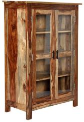 Woodsworth Andorra Solid Wood Book Case in Natural Sheesham Finish