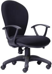 Durian Ergonomic Chair in Black Fabric Finish