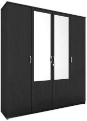 Housefull John Four Door Mirror Wardrobe in Wenge Finish