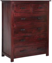 Woodsworth Cali Solid Wood Chest of Drawers in Passion Mahogany Finish