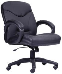 Durian Executive Chair in Black Leather Finish