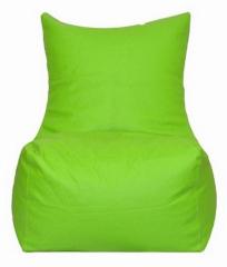 Pebbleyard Filled Bean Bag Chair without Arms in Green Colour