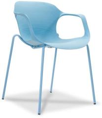 Durian Zane Stackable Chair in Blue Colour