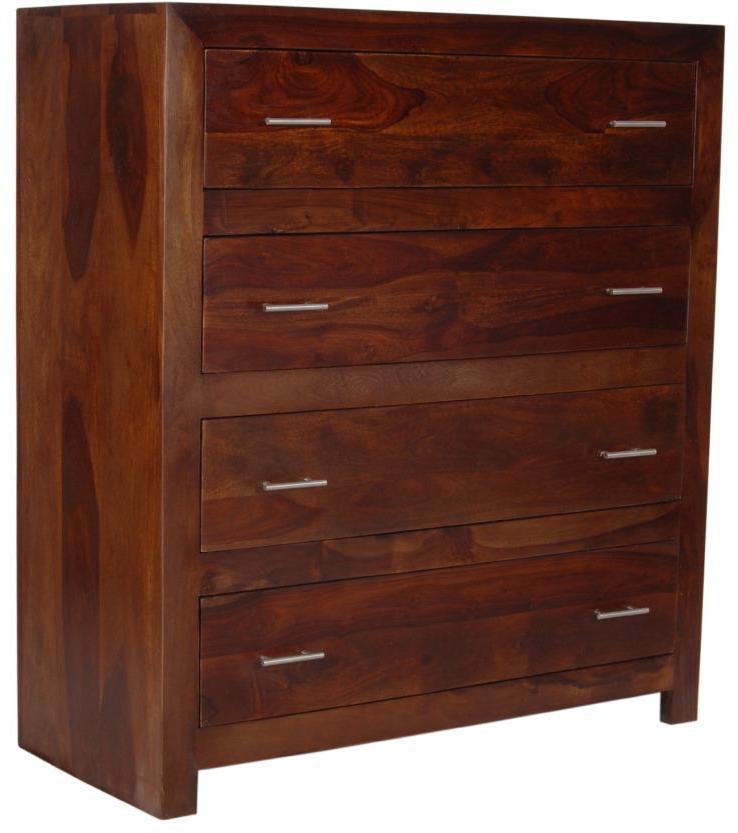 Woodsworth Barranquilla Solid Wood Chest of Drawers in Provincial Teak Finish