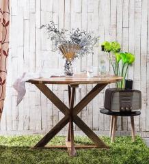 Woodsworth Burgdorf Four Seater Solid Wood Dining Table in Natural Sheesham Finish