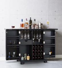 Woodsworth Colville Bar Furniture in Espresso Walnut Finish