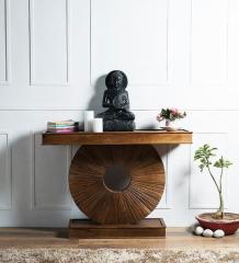 Woodsworth Cordoba Solid Wood Console Table in Provincial Teak Finish