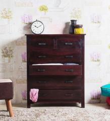 Woodsworth Curitiba Chest of Drawers in Passion Mahogany Finish