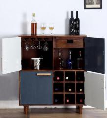 Woodsworth Dixon Bar Cabinet in Provincial Teak Finish