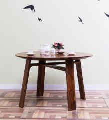 Woodsworth Logan Four Seater Dining Table in Warm Walnut Finish