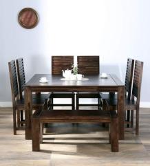 Woodsworth Montesano Eight Seater Dining Set in Provincial Teak Finish