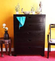 Woodsworth Montevideo Chest of Drawers in Espresso Walnut Finish