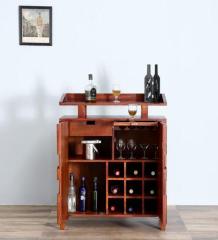 Woodsworth Oak Harbor Bar Cabinet in Honey Oak Finish