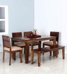 Woodsworth Oakville Six Seater Dining Set in Provincial Teak Finish