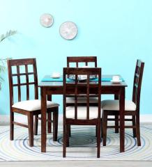 Woodsworth Raliegh Four Seater Dining Set in Provincial Teak Finish